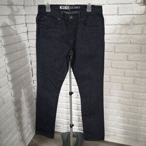 FreeWorld Messenger Skinny Men's Size 32 Dark Wash Zipper & Button Closure Jeans